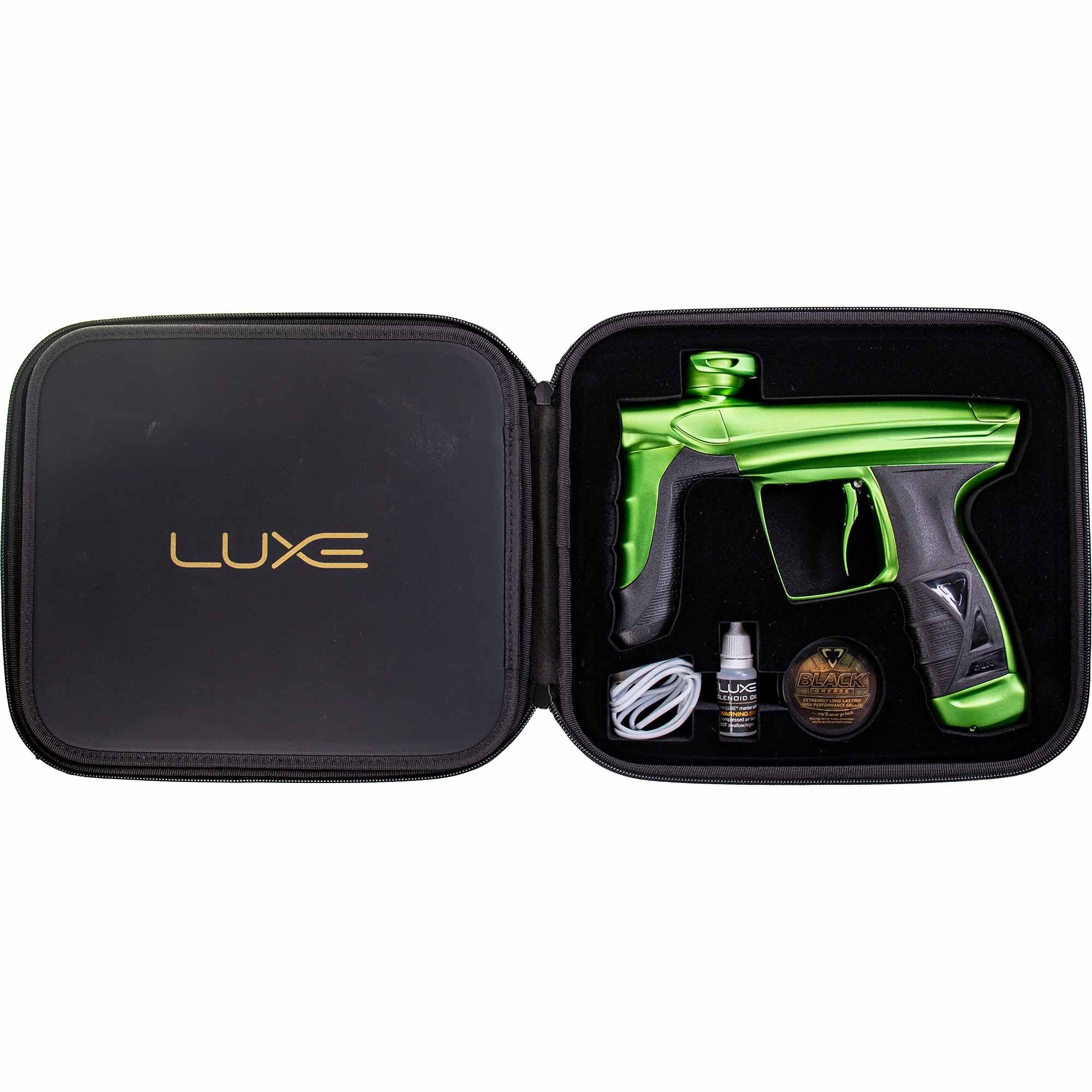 DLX Luxe® AIRE marker, dust green Schwarz? actually black case?, Luxe, Druckluftgerät, Grün, Zubehörset