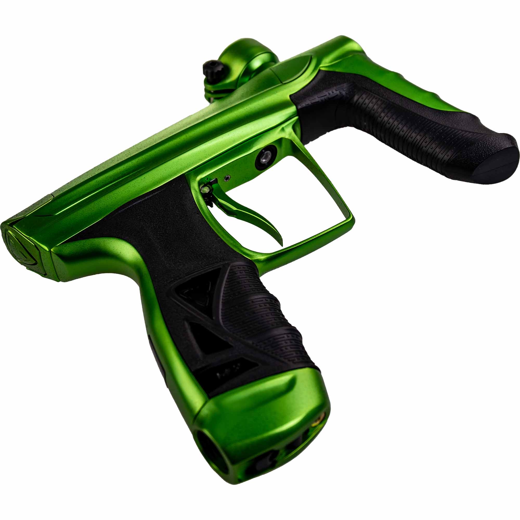 Paintball-Pistole, Grün, ergonomischer Griff, Auslöser, Kartuschenöffnung