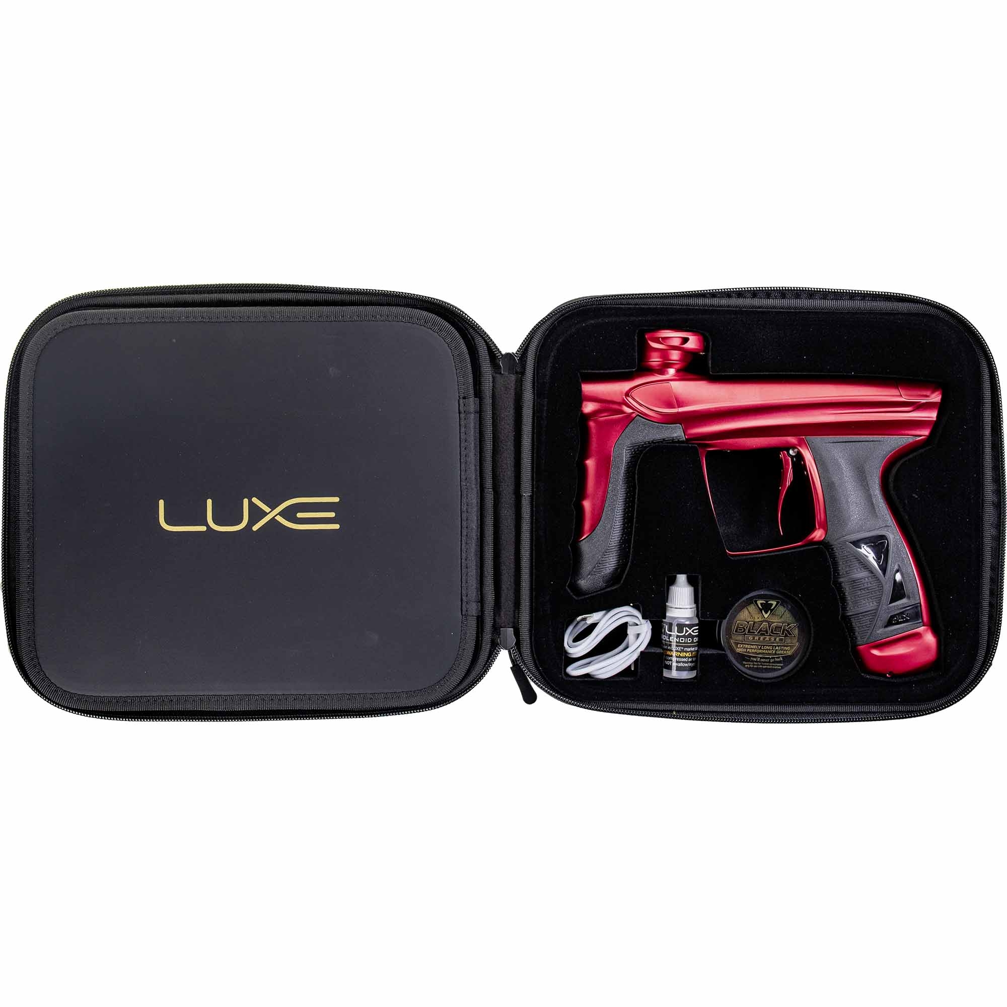 DLX Luxe® AIRE marker, dust red Heiße Luftabdrücker, Schlagschrauber, Luftdruckgerät, Schusswaffenreiniger, Koffer mit Zubehör