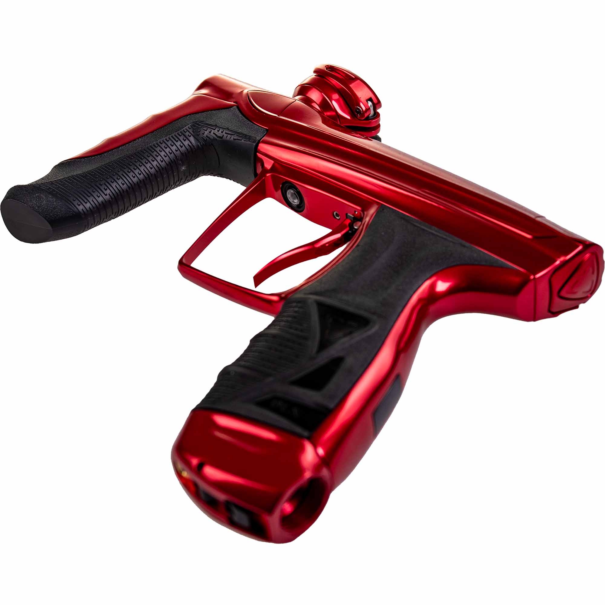DLX Luxe® AIRE marker, polished red Paintball-Pistole, rote Farbe, Griff, Auslöser, Gas-/CO2-Antrieb
