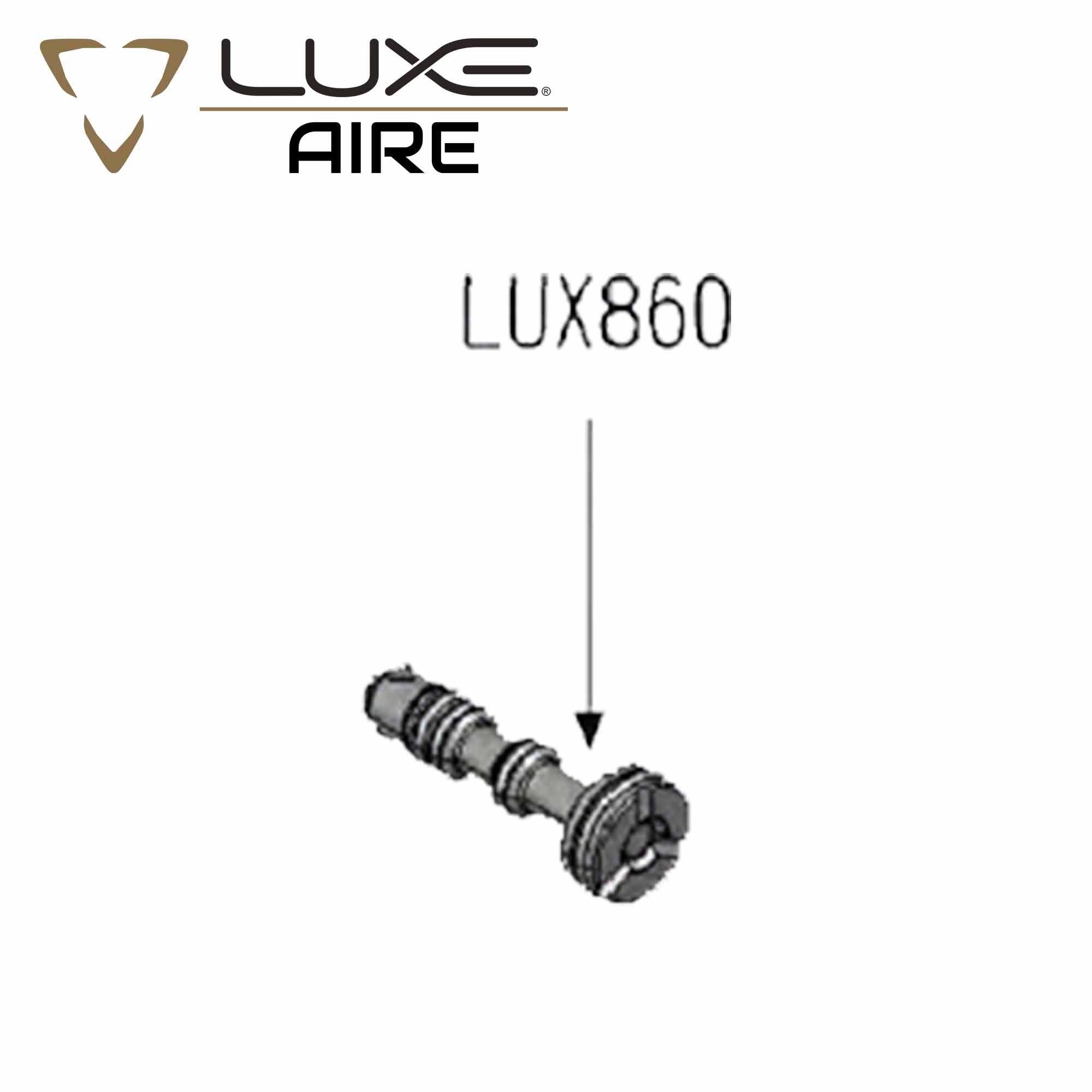 Luxe Aire, LUX860, Kurbelwelle, Motorteil, Metallisch grau