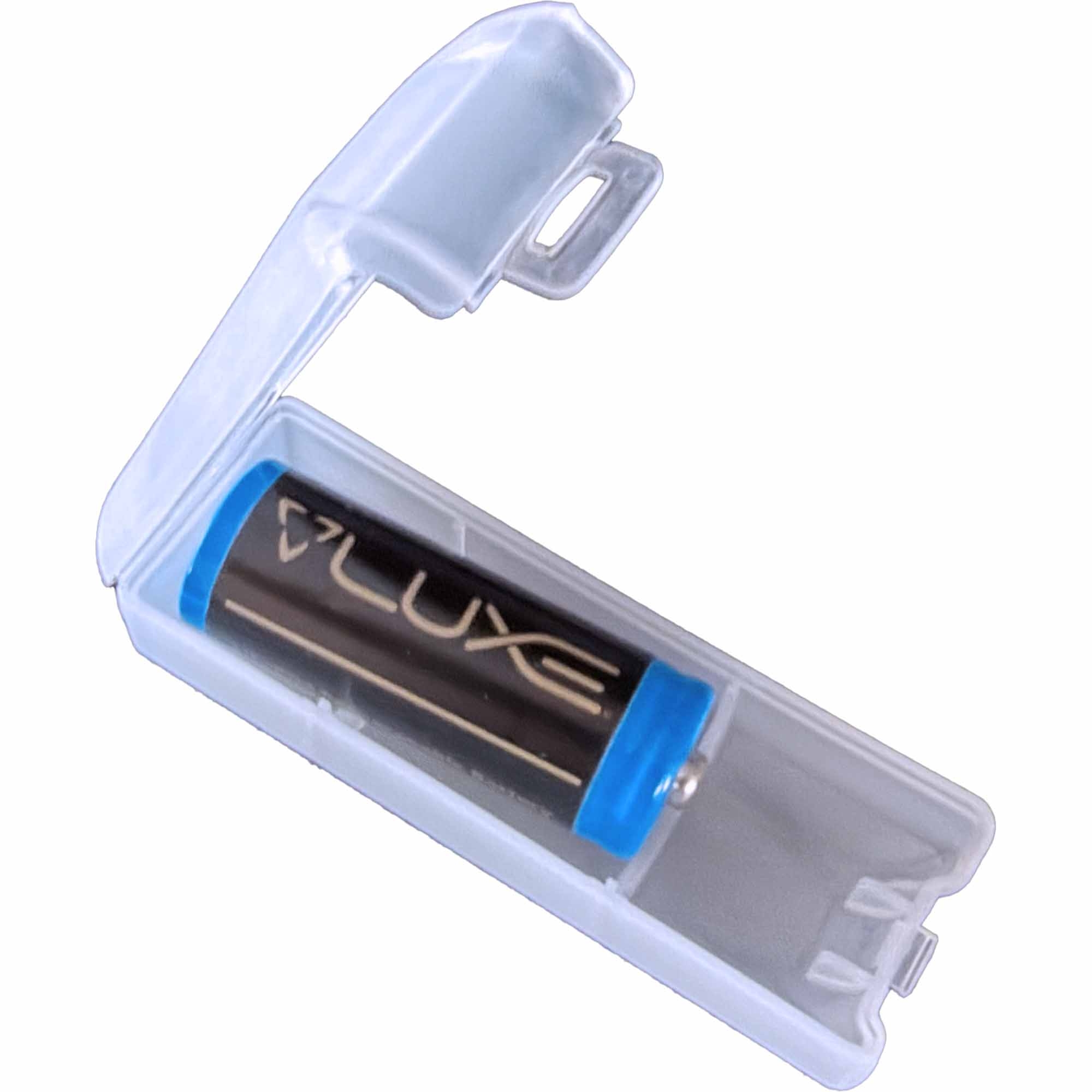 DLX Luxe® AIRE Battery razor blade, cartridge, replacement, plug-in, blue cap