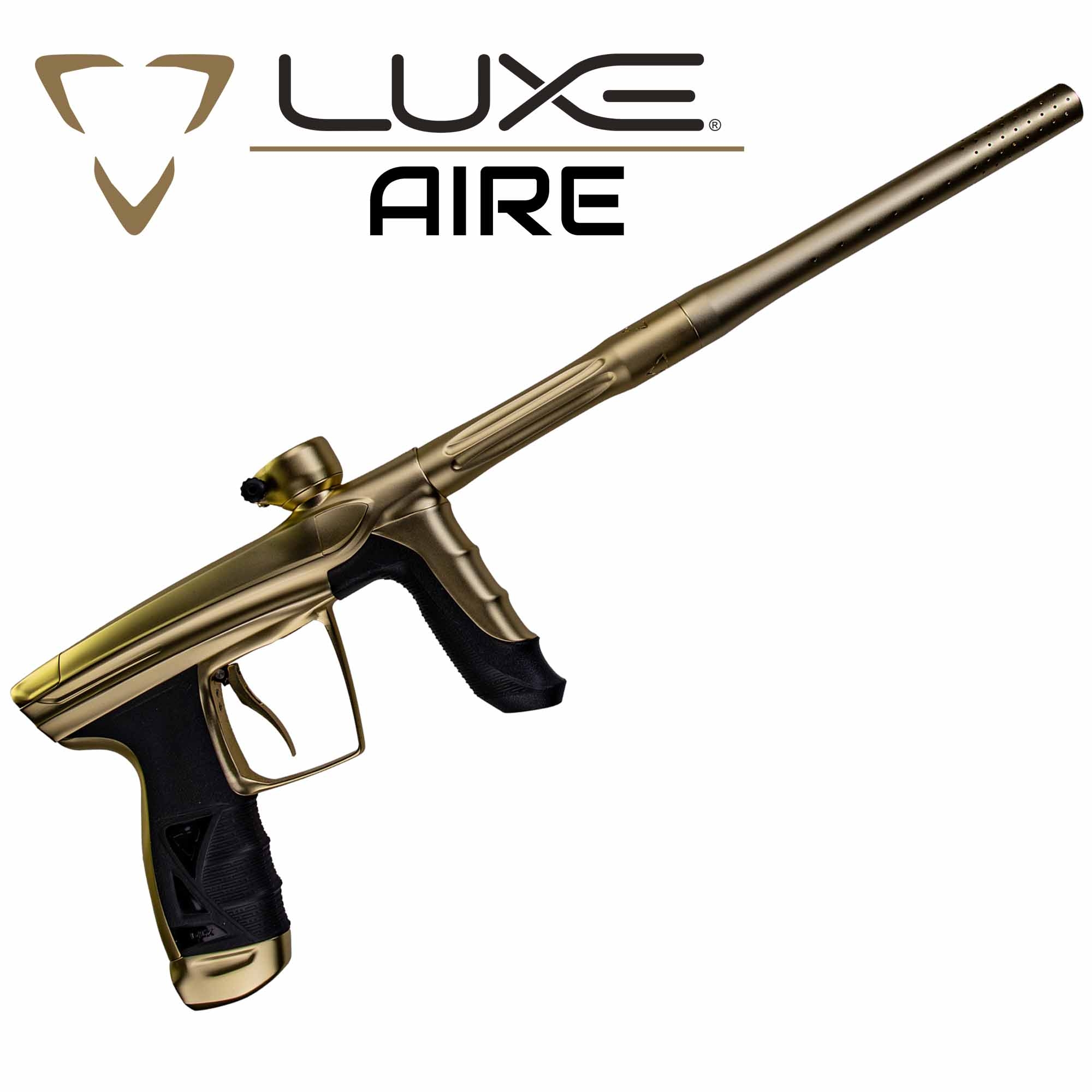 Paintball-Gewehr, Marker, Goldene Farbe, Langer Lauf, ergonomischer Griff