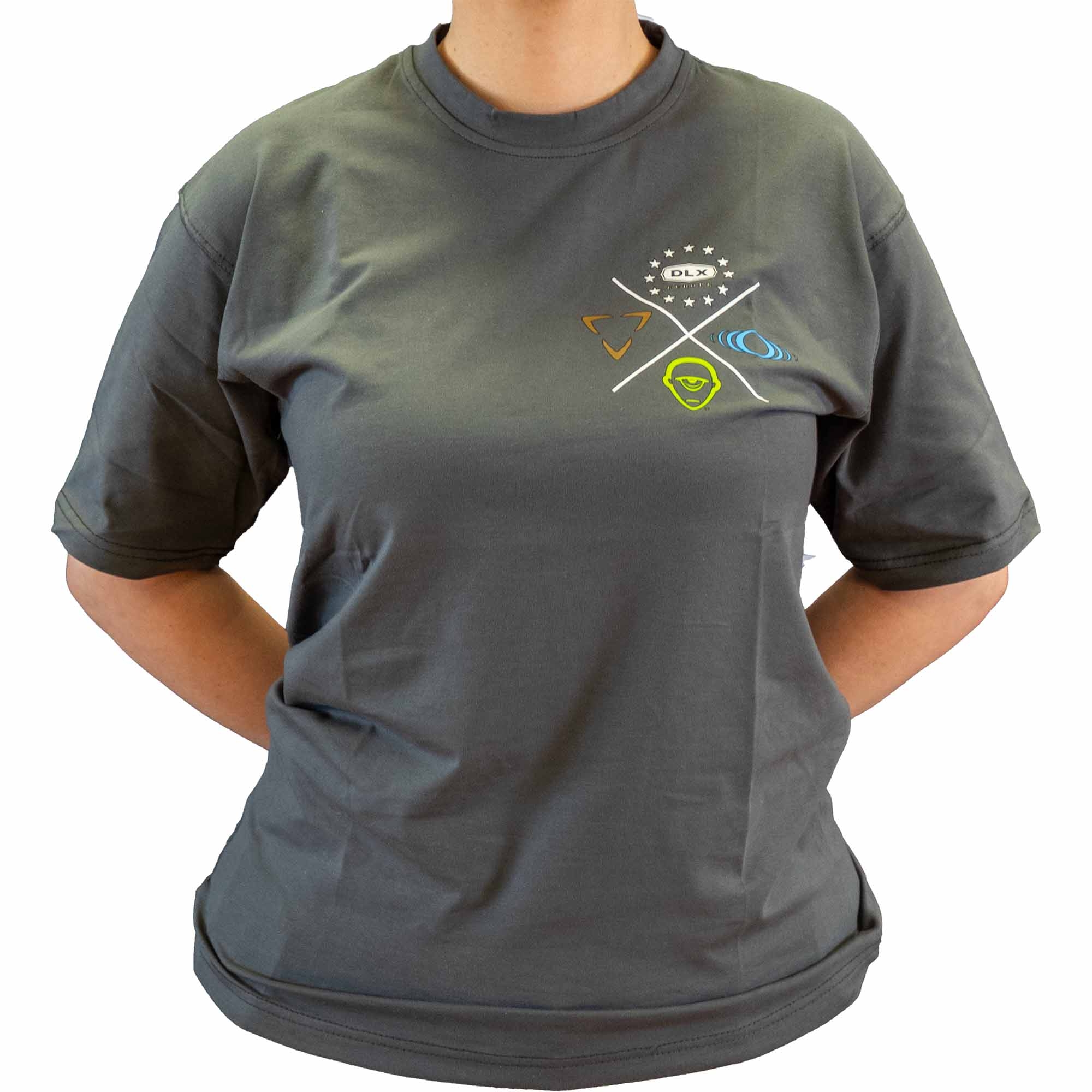 T-Shirt, Kurzarm, Grau, Logo-Print, Unisex